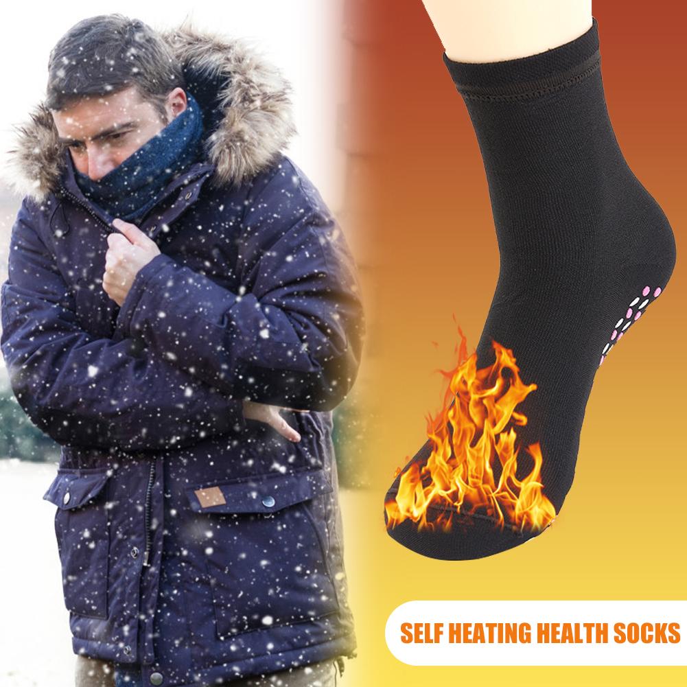 1 Paar Zelfopwarming Magnetische Sokken Voor Vrouwen Mannen Zelf Verwarmd Sokken Toermalijn Magnetische Therapie Comfortabele Winter Warm Massage