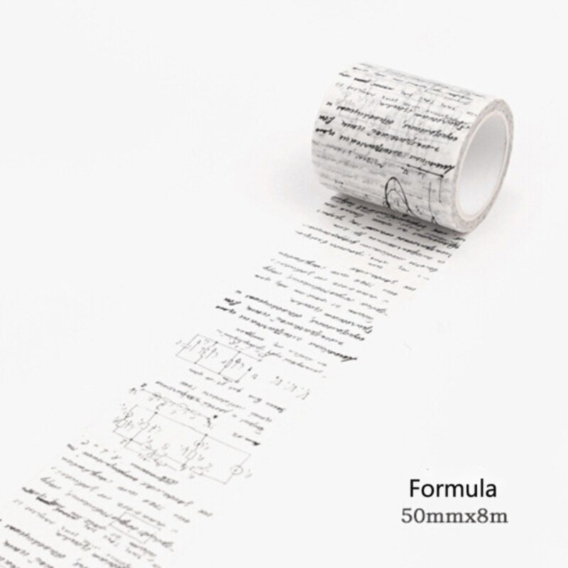 DIY Schrott-buchung Maskierung Band Gold Folie Papier Band Sterne Weihnachten Dekorative Washi Klebeband DIY Dekoration Etikett Aufkleber Schreibwaren: Formel(50mm)