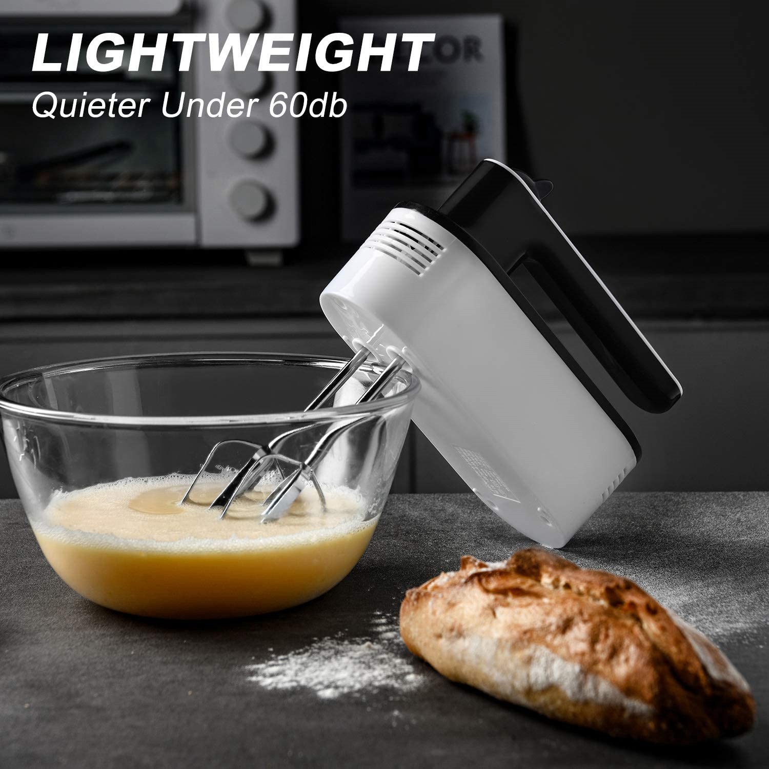 Handmixer Elektrische 5 Snelheden Power Lichtgewicht Handheld Mixer Voor Bakken Keuken Hand Mixers Met Opslag Stand Us Plug