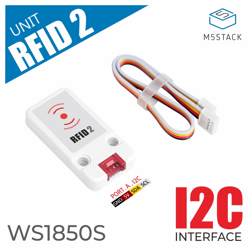 M5Stack Official Mini RFID Reader/Writer 2 Unit (WS1850S)