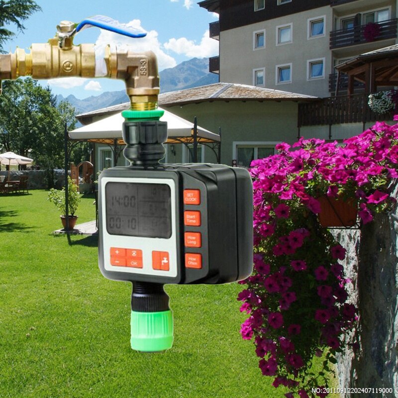 1PC Automatic Electronic Digital Water Timer Irrigation Controller System with LCD Display Home Irrigation Timer
