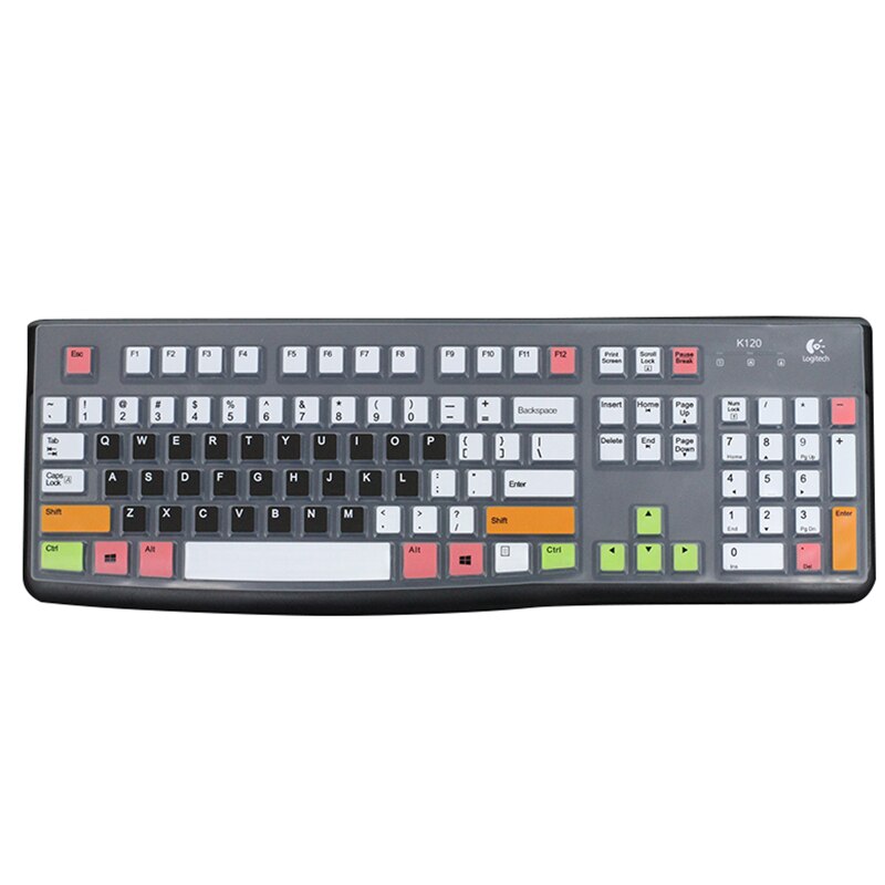 Keyboard Protection for Logitech K120 Keyboard MK120 Desktop Keyboard Protection Film Full Cover Button Cover Keyboard Cover