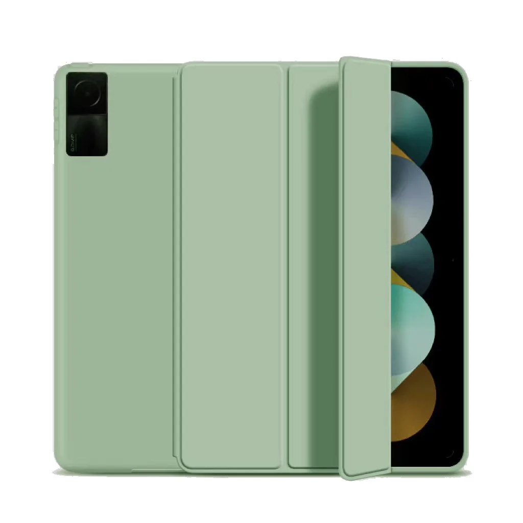 Caso Intelligente per Xiaomi Mipad5 11 Mi pad 5 pro 11 RedMi pad 10.6 Filp Magnetico Del Basamento Della Copertura tavoletta Fonda RedMi pad caso 10.61 capa: sedici / Verde prato