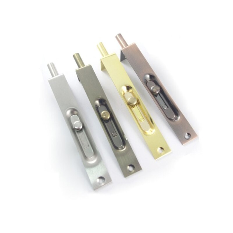 2Pcs 4"-12"(10-30CM) Built-in Flush Bolt Door Latch Flush Mounted Slide Lock