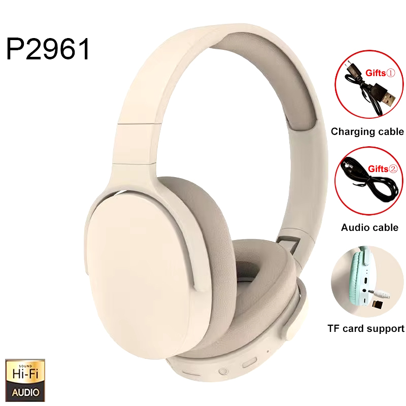 Drahtlose Bluetooth 5.3-Kopfhörer über dem Ohr, HiFi-Stereo-Headsets, echte Sportarten mit Kopfhörern, TF/AUX-Musikplayer mit Mikrofon