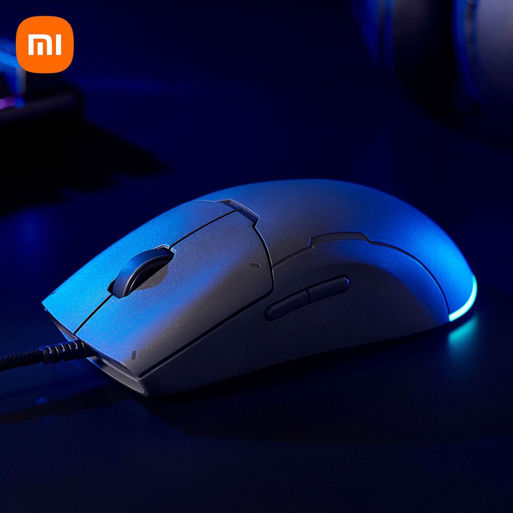 Xiaomi Wired Game Mouse Lite with RGB Light 220 IPS 6200 DPI Ergonomic Optical Mice Mi Gaming Mouses For Laptop Computer Mouse