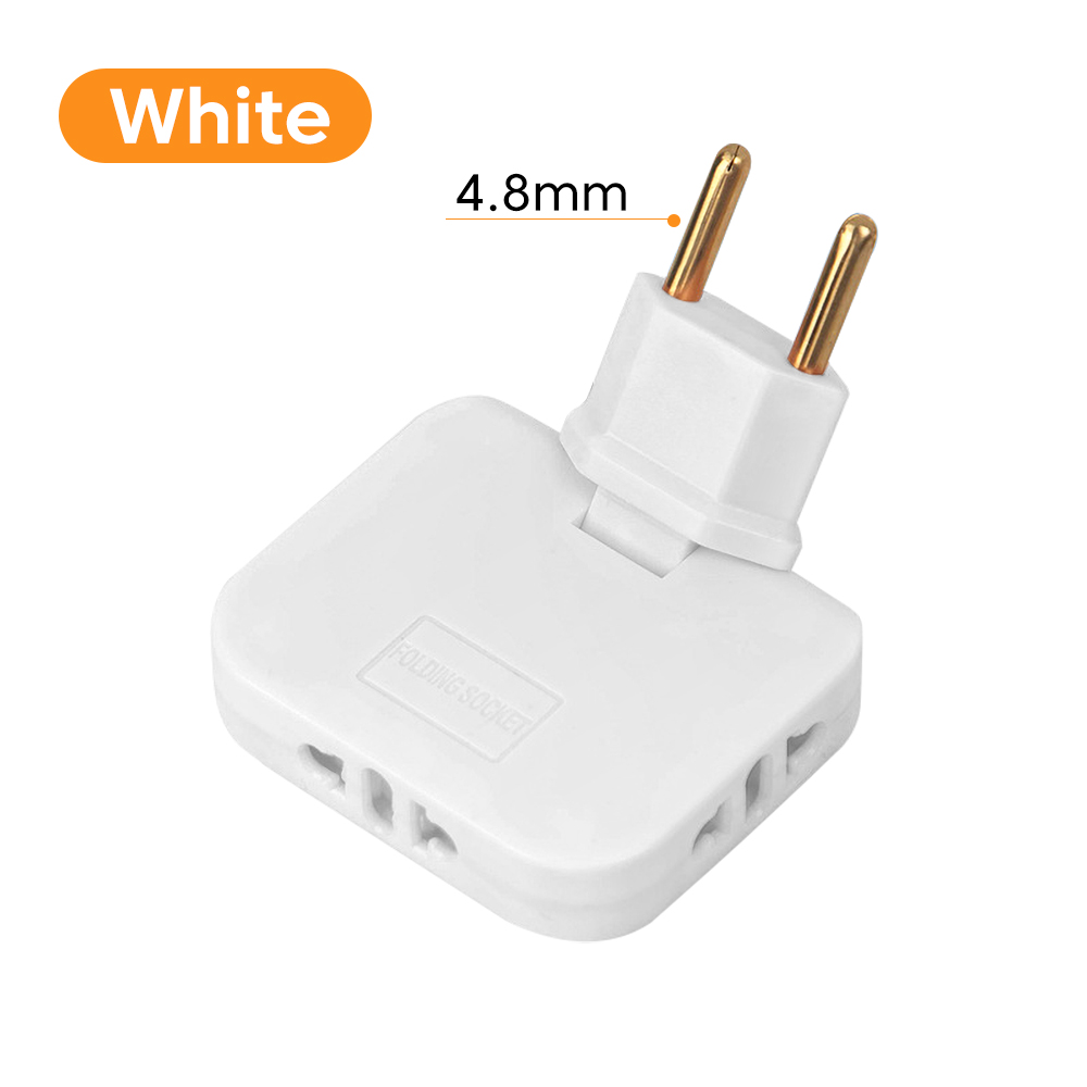 180 Grad drehbare Buchse 3-in-1 EU-Stecker Konverter Reise EU-Verlängerung stecker Multi-Stecker schlanke kabellose Steckdose Adapter buchsen: Armee Grün