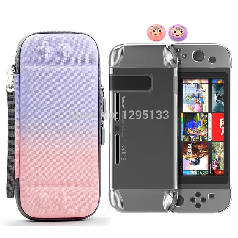 Hard Travel Protective Storage Bag For Nintend Switch Crystal Shell For Nintendo Switch Console Case Game Accessories: Pack B