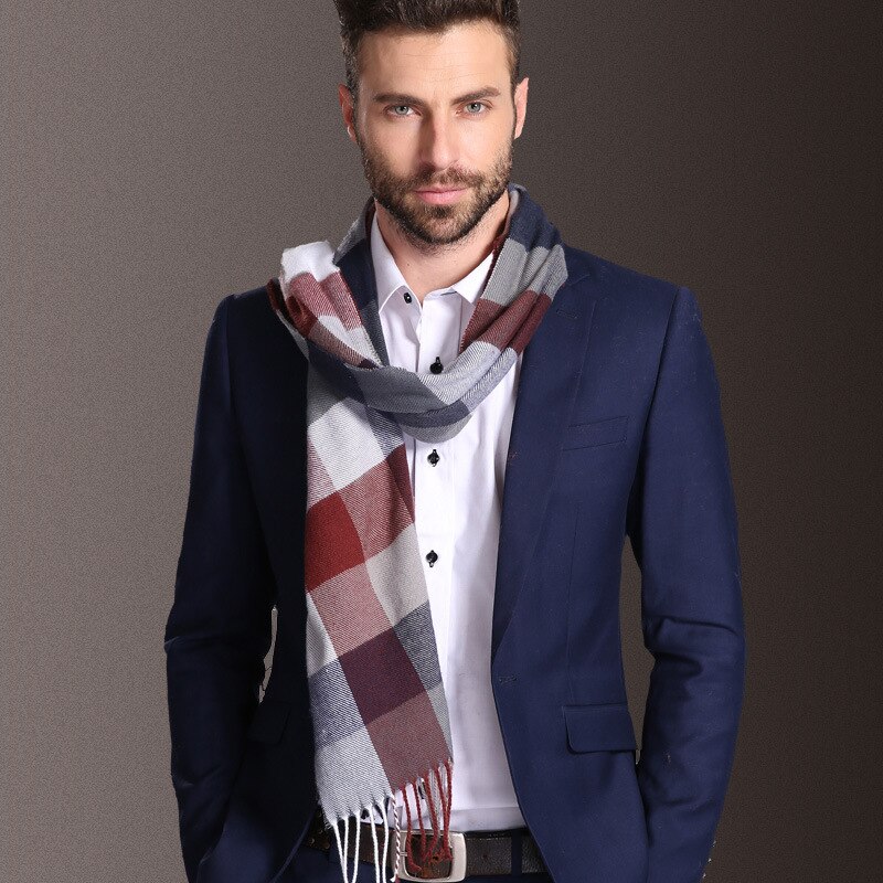 Europa Mode Sjaal Sjaals Mannen Winter Warm Tartan Sjaal Business Sjaal Plaid Katoen Wraps Bufanda Foulard Szaliki Ik Chusty: 22