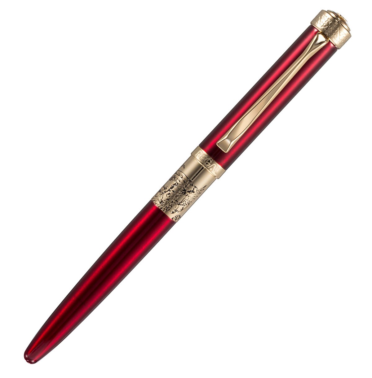 Regal Fountain Pen, Prince Commemoration Collection Germany Iridium Medium Nib Business Graduation Pen Three Color Optional: Noble Red
