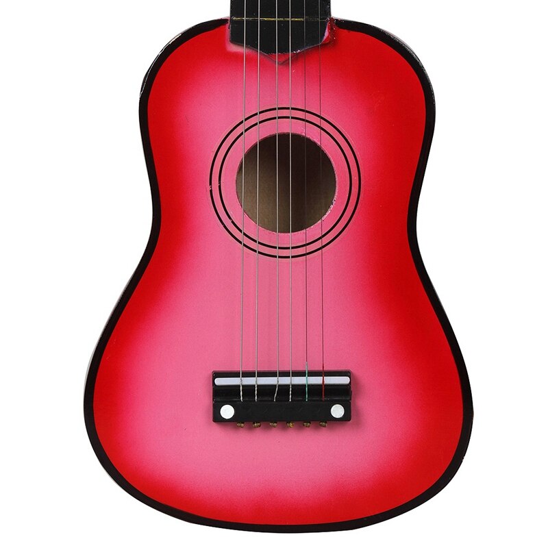 21 Inch Basswood Acoustic Guitar 6 Strings Small Mini Guitar with Guitar Pick Strings for Children Kids Beginner