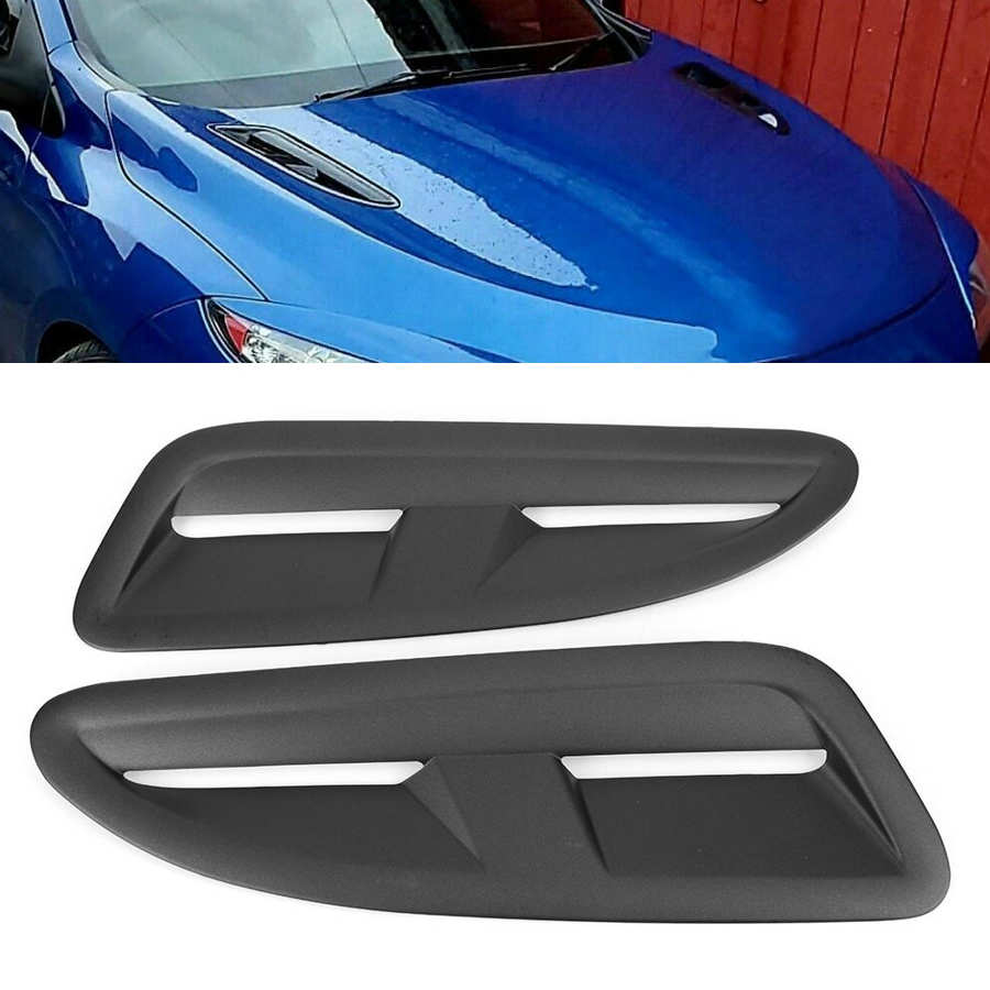 2PCS Bonnet Air Vents for Jaguar XKR Style Car Refitting Fit for Mazda 3 MX5 RX8 Auto accessories