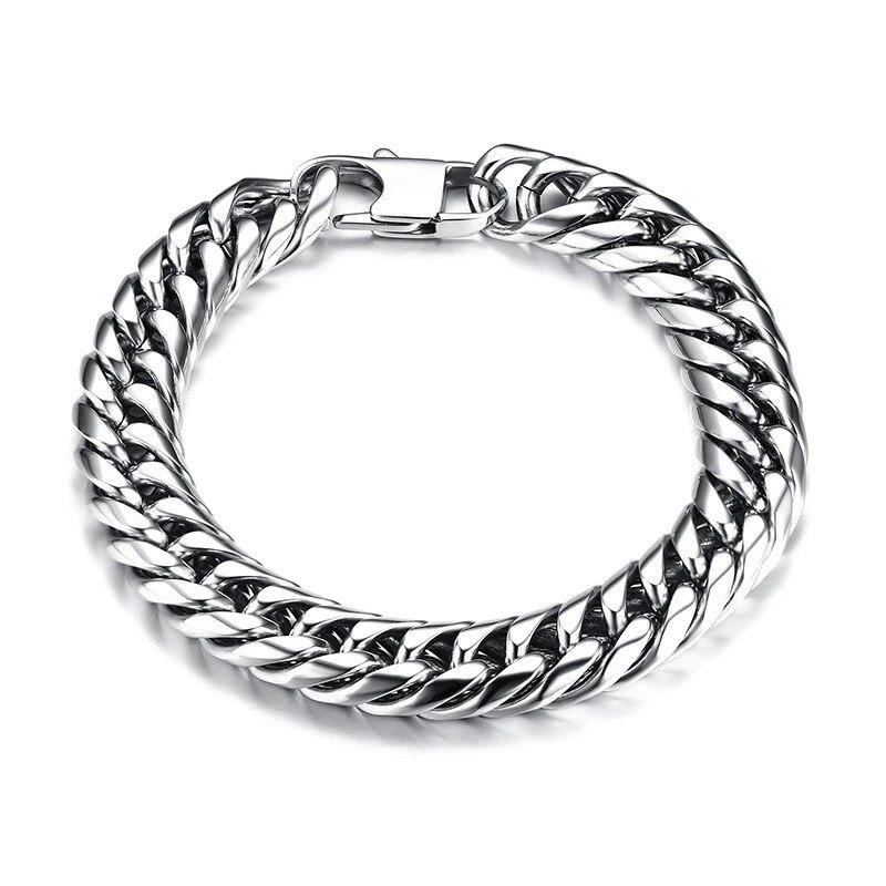 HNSP 10MM stainless steel Link chain bracelet for men male