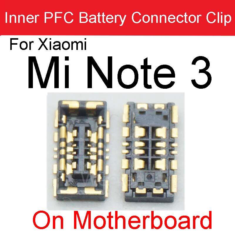2Stck Batterie FPC Stecker Clip auf murmeln Bord Für Xiaomi Hinweis 2 3 mischen 2S 3 Max 2 3 Mi F1 A1 A2Lite Mainboard Ersatz Teile: Mi Hinweis 3