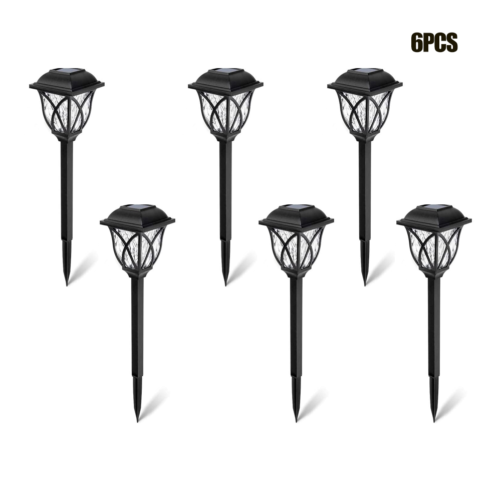 Solar- LED Lampen Ich bin Freien Wasserdichte Garten Lichter für Villa Garten Pfad Pavillon Begraben Lichter Solar- Garten Dekoration LED Rasen Lampe: 6 Stck / Weiß hell