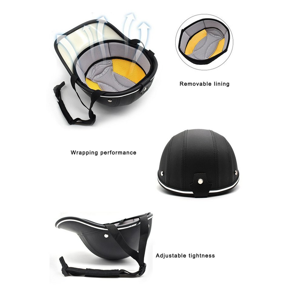 Baseball Kappe Stil Motorrad Halb Helm Sicherheit Harte Hütte Für Cafe Rennfahrer Zerhacker Rolle Halbe Gesicht Jahrgang Sommer Kappe