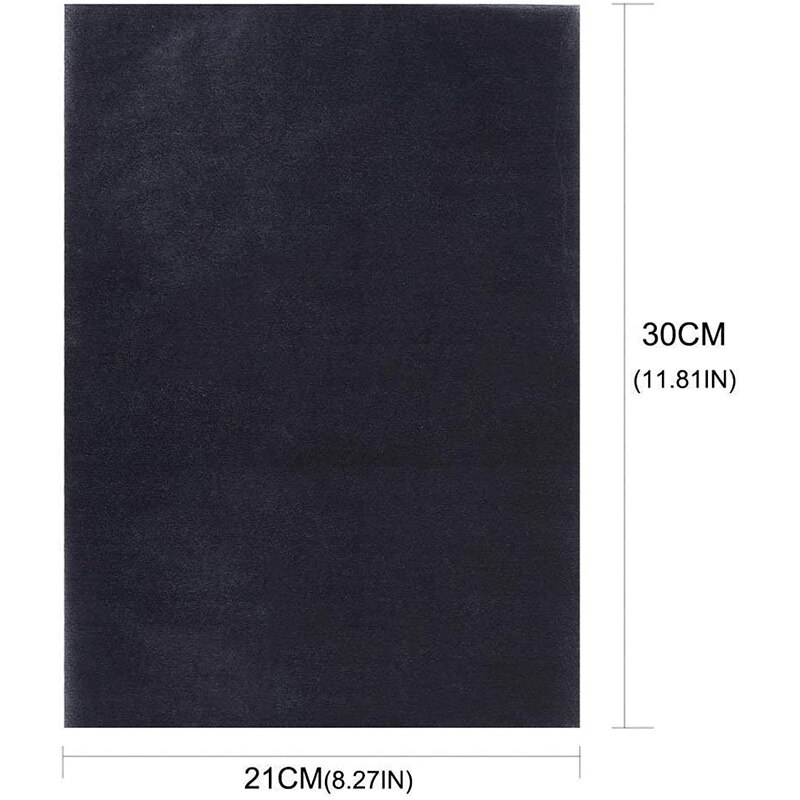 Papel de calco de grafito Papel negro transferencia de carbono, 200 hojas, 8,5x11,5 pulgadas, con 5 uds. De estilo