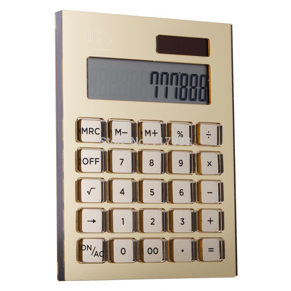 Juego de grapadora de oro rosa y removedor de grapas + Kit de calculadora de escritorio de energía solar