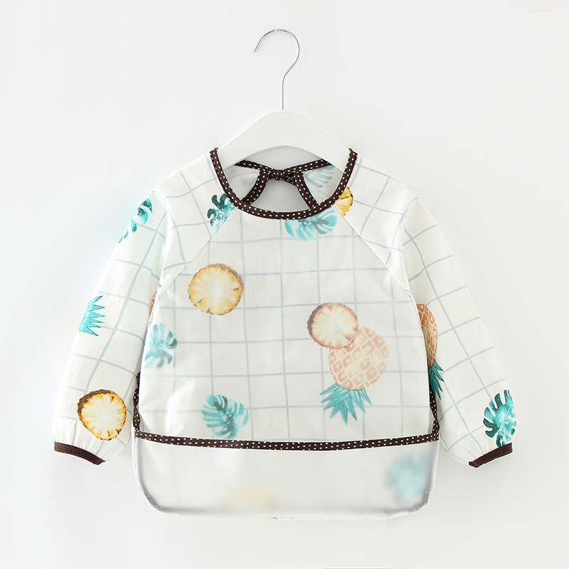 niemowlę Fartuch Bandana Bebes śliniaczki niemowlę śliniaczki wodoodporny dziecko jedzenie odzież dzieci's długo rękawy karmienie bluza śliniaczek