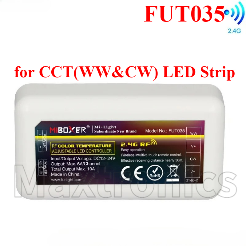 Miboxer fut 036 fut 038 fut 039 fut 096 wl5 wl- box 2 milight  rf 2.4g fjernbetjening lysdæmper cct rgb rgbw rgbcct til led strip lys: Wathet