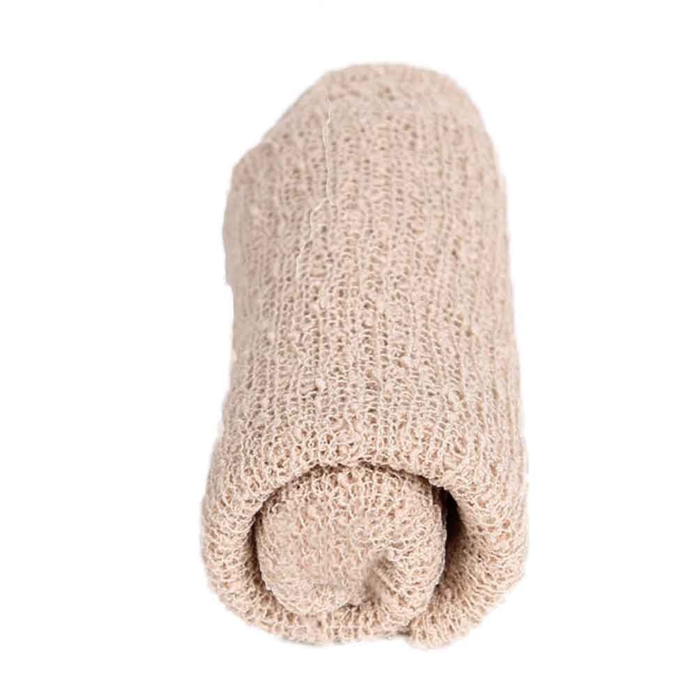 Del bambino di Colore Puro Rayon Avvolge Coperta Neonato Bambini Stretch Knit Wrap Infant Bambini Puntelli Foto Del Bambino Più: Beige 