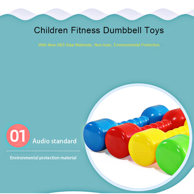 Ensemble d&#39;haltères de Fitness pour enfants, 1 paire, musculation, jouet d&#39;éducation précoce, à la maison, équipement d&#39;exercices matinaux,