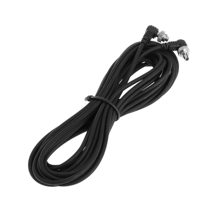 Pc-Pc Line Camera Pc Sync Cable Male to Male Cord Trigger Flash Light Extend 5m