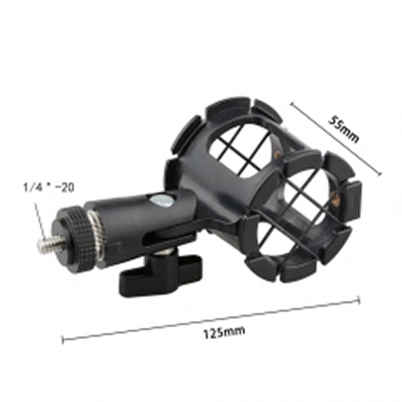 Hdrig Verstelbare Microfoon Ondersteuning Met 1/4 &quot;Draad Schroef Mount Voor Universele Microfoon Stand