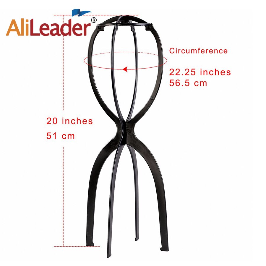 Soportes de plástico ajustables para pelucas, soporte para cabeza de peluca, plegable, portátil, barato, para Sale1-3pcs