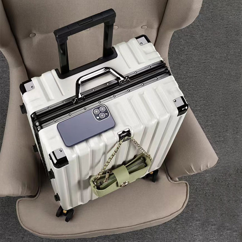 Aluminum Frame Suitcase Universal Wheel Boarding Rolling Luggage Lightweight Trolley Case Combination TSA Lock 20/22/24/26 Inch