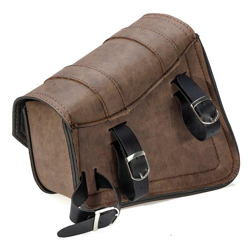 Motorcycle Side Bag Motorcycle Off-road Bag Modified Side Edging Box Side Luggage Tool Bottle Hanging PU leather Motocross Bag