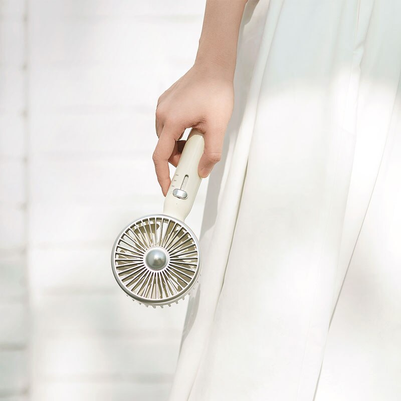 Xiaomi Guildford Hand-held Retro Fan 3rd Gear Can Be Adjusted Handheld Vertical Use 5 Leaf Easy To Carry USB fan Mijia