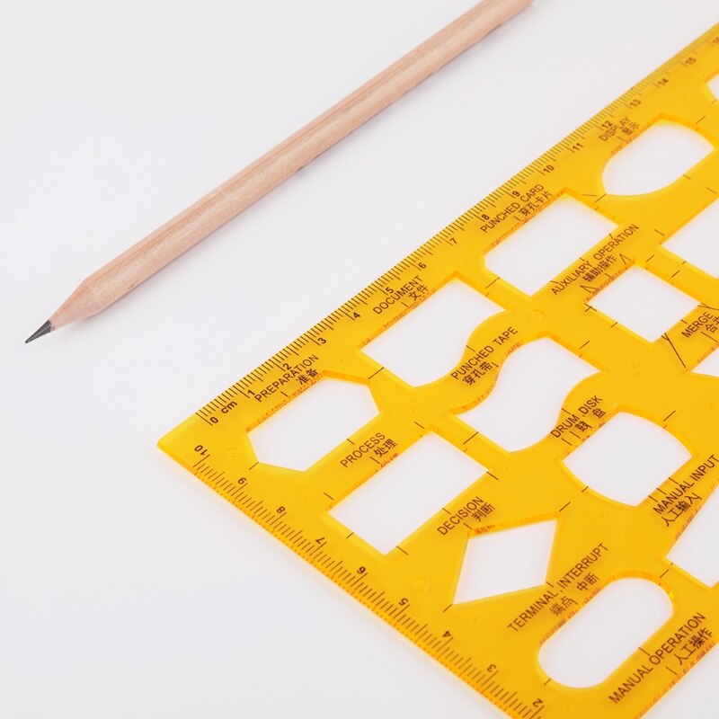 Geometrische Elektriker Schalung Vorlage Herrscher Schablone Zeichnung Messung Werkzeug