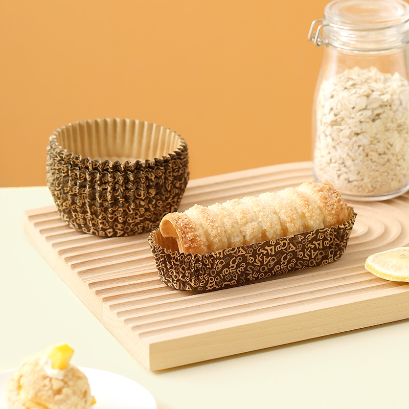 50 Stuks Ronde Broodpapierbakken, Bestand Tegen Hoge Temperaturen Baking-Antiaanbakcakevormen, Oliebestendige Papieren Bekers Voor Cupcakes