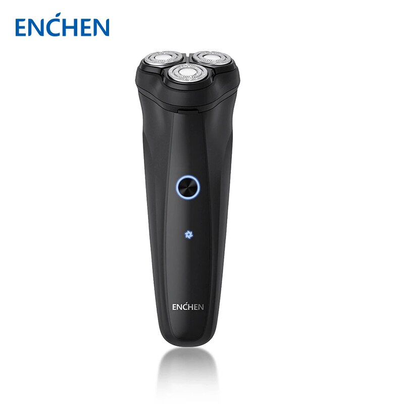 Enchen warrior elektrorasierer, bartrasierer für männer, usb-wiederaufladbar, tragbar, 3d bewegliche klingen, trocken- und nasshaartrimmer