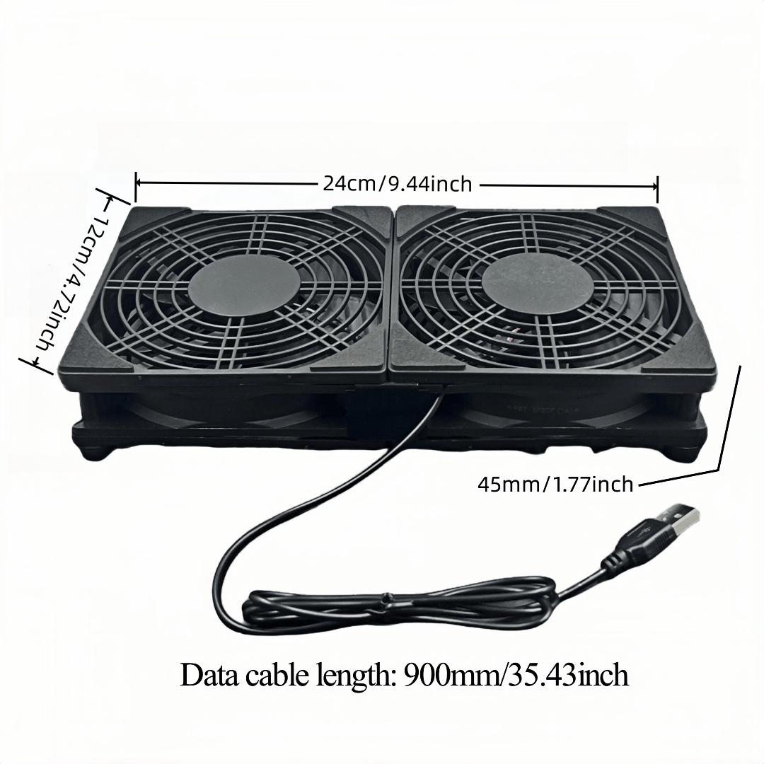ABS do ventilador de refrigeração da relação USB, pode ser usado para laptops/computadors/telefones/roteadores, com uma velocidade de 1400, portátil, plug and play.