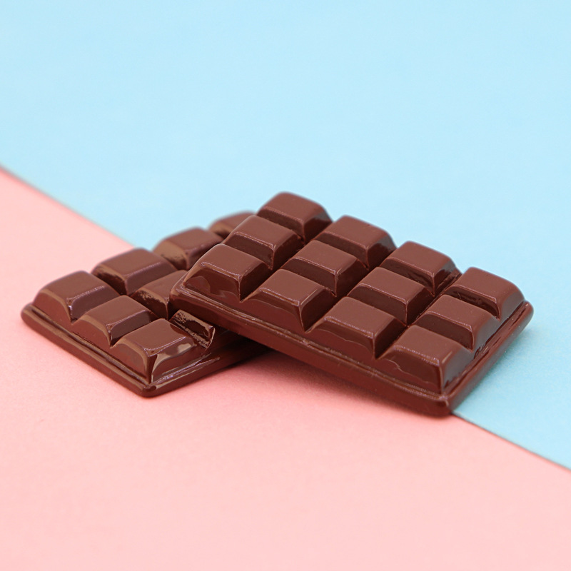 6pcs Cute Mini Simulation Chocolate Dollhouse Miniature Food For Kitchen Decoration: Coffee 6 Pieces