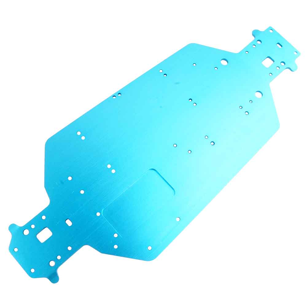 HSP 04001 Metal aluminio chasis mejora piezas para 1/10 RC Buggy xgur Monster camión BRONTOSAURUS 94111 Redcat Volcan EPX