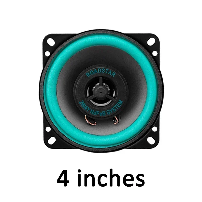 Nuevos altavoces para coche de 4/5/6 pulgadas, Subwoofer Coaxial HiFi, Audio Universal para automóvil, música, rango completo de frecuencia, altavoz estéreo para coche: Negro