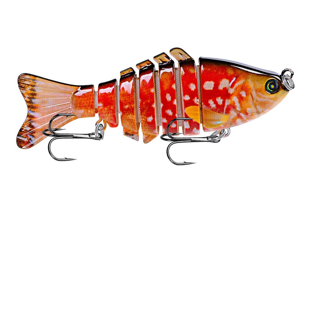 1 pçs pesca iscas corrico nadar minnow wobbler multi-seção duro bait100mm15g artificial crankbait jerkbait pesca tacklelure: 10