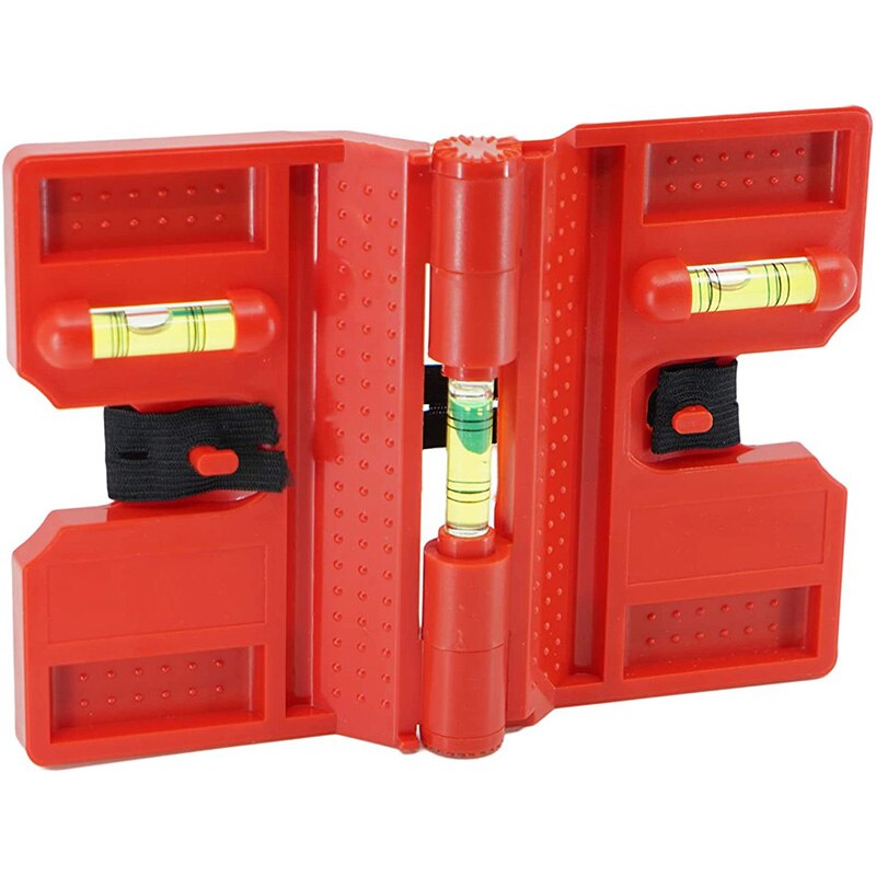 Spirit Level,netic Post Level Tool Folds for Storage,Cross Check Bubble Level(Pack Of 2)
