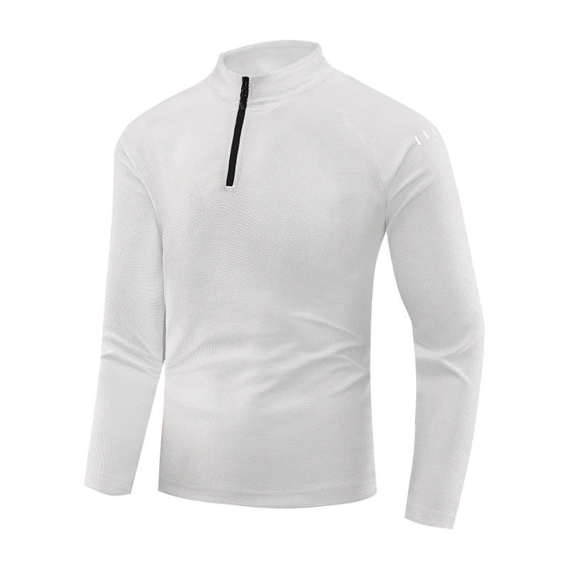 Fitness sort frakke gym jogging herre træningstøj løbe langærmet t-shirt reflekterende herre sportstøj åndbart: Xxxl / Blå