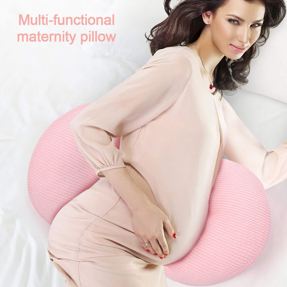 Pregnancy Pillow Side Sleeping Cotton Pillow Pregnancy Washable Stomach Lift Pillow Side Sleeper Maternity Belly Support Pillow