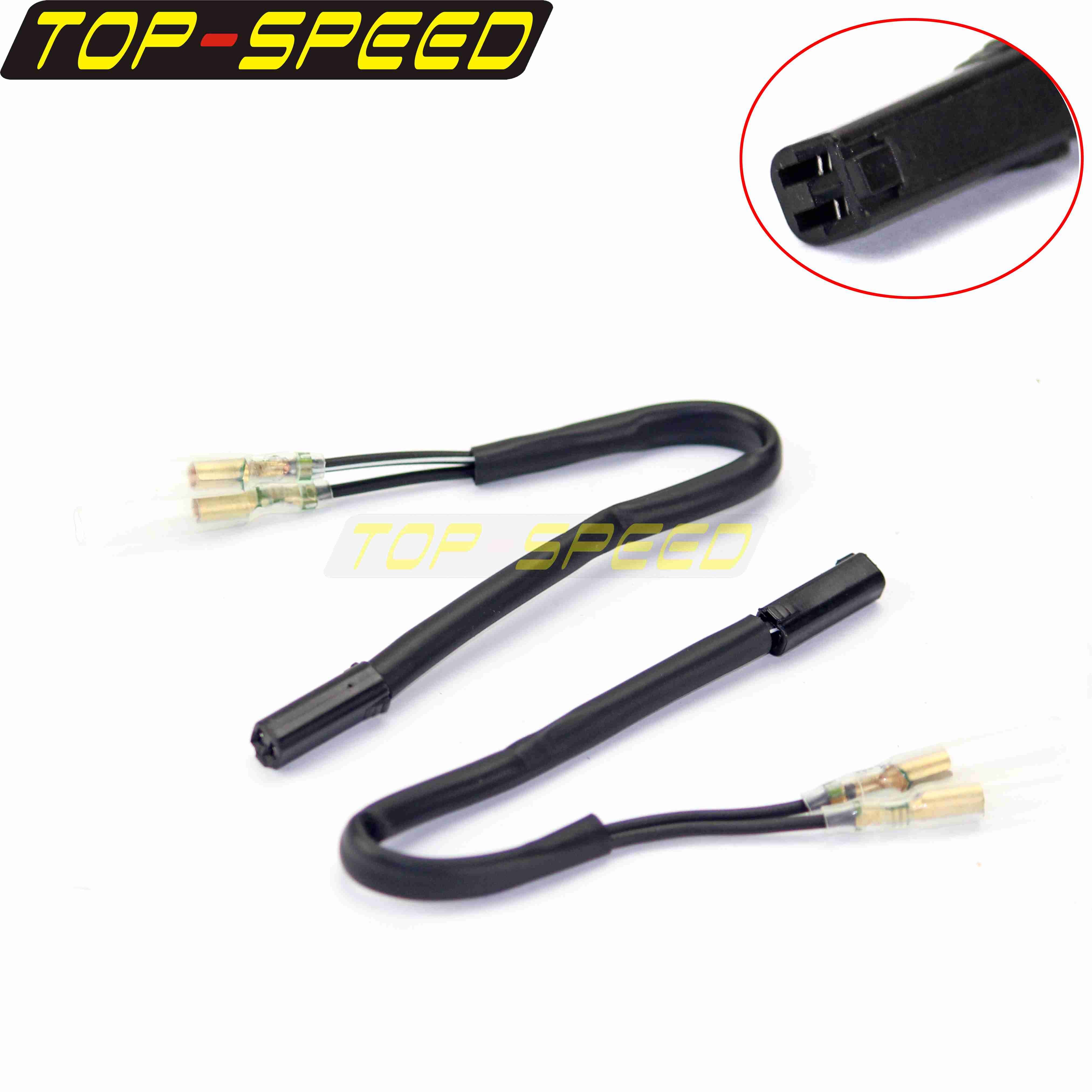 Adaptateurs de prise de fil de clignotant avant et arrière pour Suzuki, adaptateur de fils, connecteur de plomb, faisceau de câbles GSXR GSF SV DRZ TL
