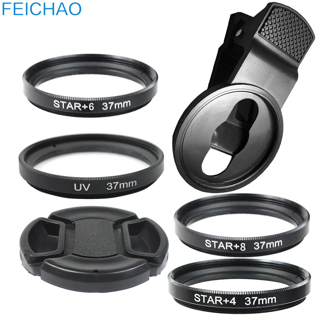 1x Smartphone Camera Lens Filter Set 37Mm Clip 15X 20X Groothoek Macro Nd Uv Ster Lijn Cpl Optische glas Voor Mobiele Mobiele Telefoon