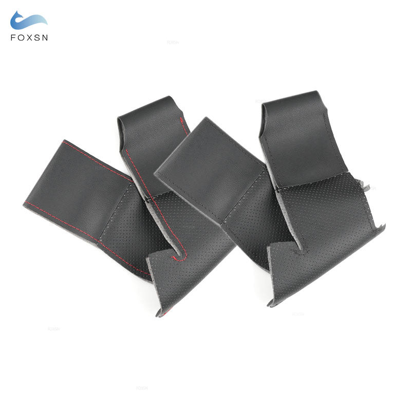 Voor Ford Ecosport Voor Fiesta - Auto Stuurhoes Geperforeerde Microfiber Lederen Interieur Accessoires