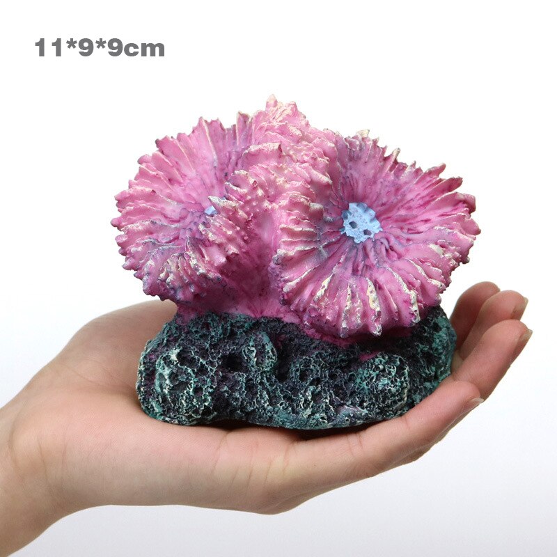 Creatieve Simulatie Coral Aquarium Landschapsarchitectuur Reef Hars Zeester Decoratie Aquarium Ornamenten: Purple   Style3