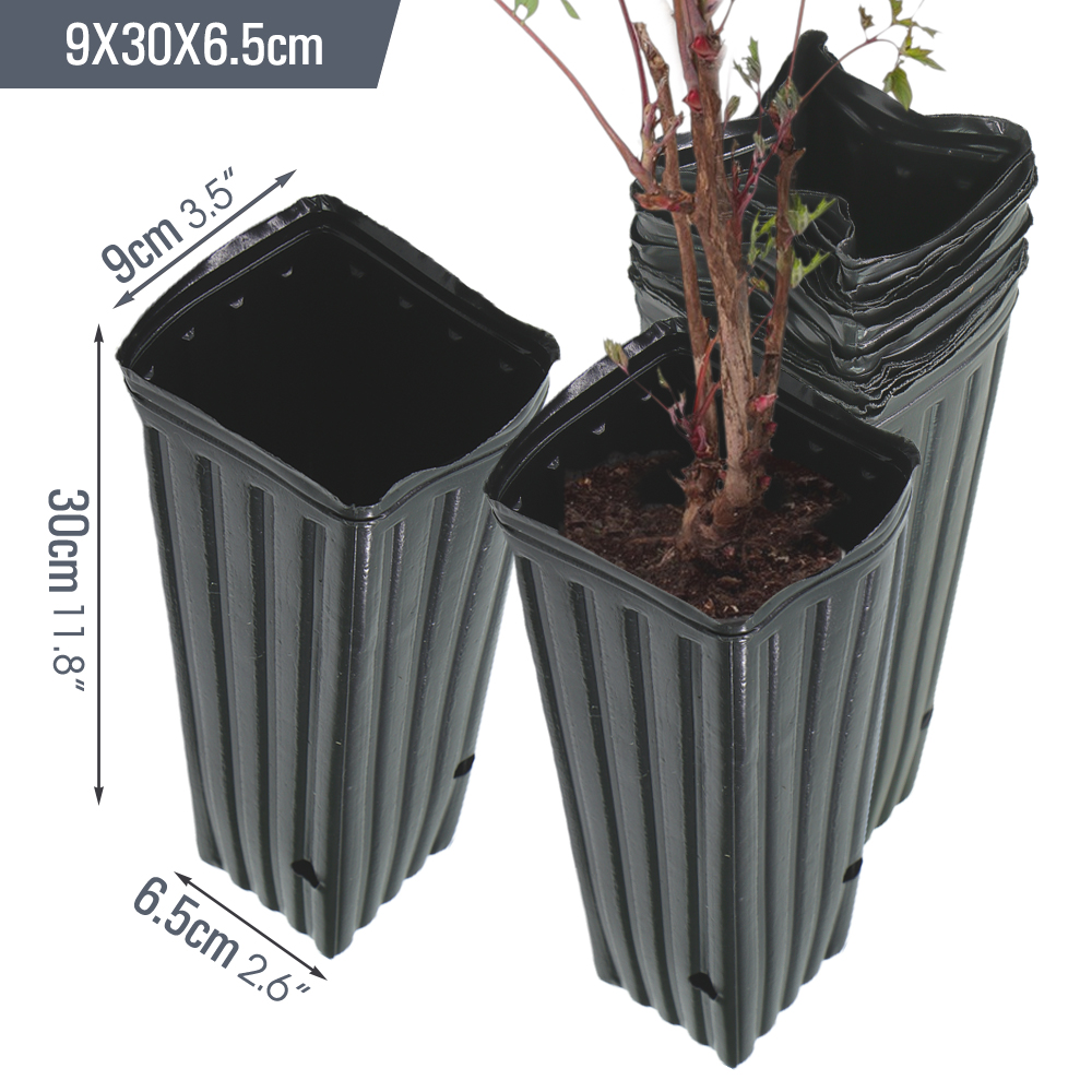 8-Größe 10-100 stücke hohe Baum töpfe Baumanbau Container Garten pflanzen Anbau Pflanzer mit Drainage löchern drinnen draussen: Gelb / Klein