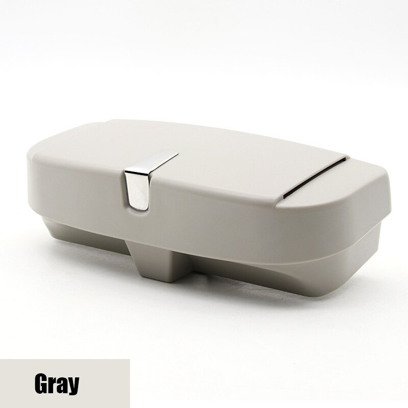 Auto Glazen Doos Auto Zonnescherm Bill Clip Multifunctionele Auto Bril Opbergdoos Organizer Box Zonnebril Houder Opslag Zakken: Grijs
