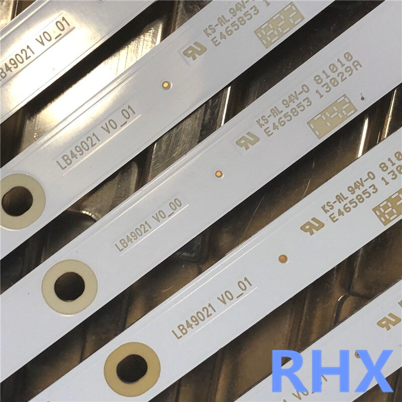 10 PCS/set LED backlight strip for 49PUS7503 49pus6162/12 LB49023 V1_00 V0_00 3A6560010EA0 3A6560000EA0